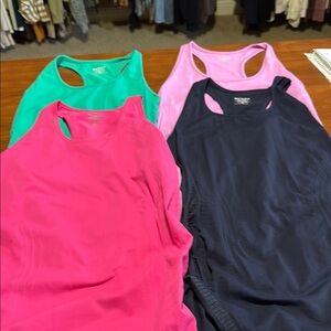 Set of Four Athletic Tank Tops